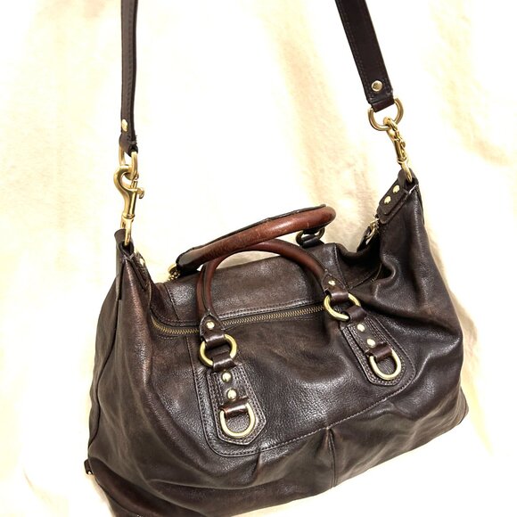 Coach Madison Sabrina Satchel Bag purse Brown Leather - Picture 12 of 12